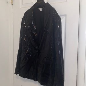 Black sequenced blazer